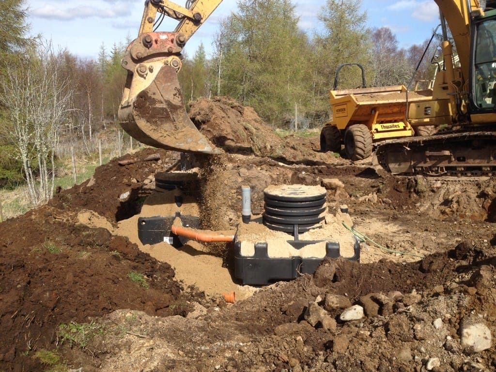 BIOROCKS Installation in Inverness Tanks at RightAngle to each