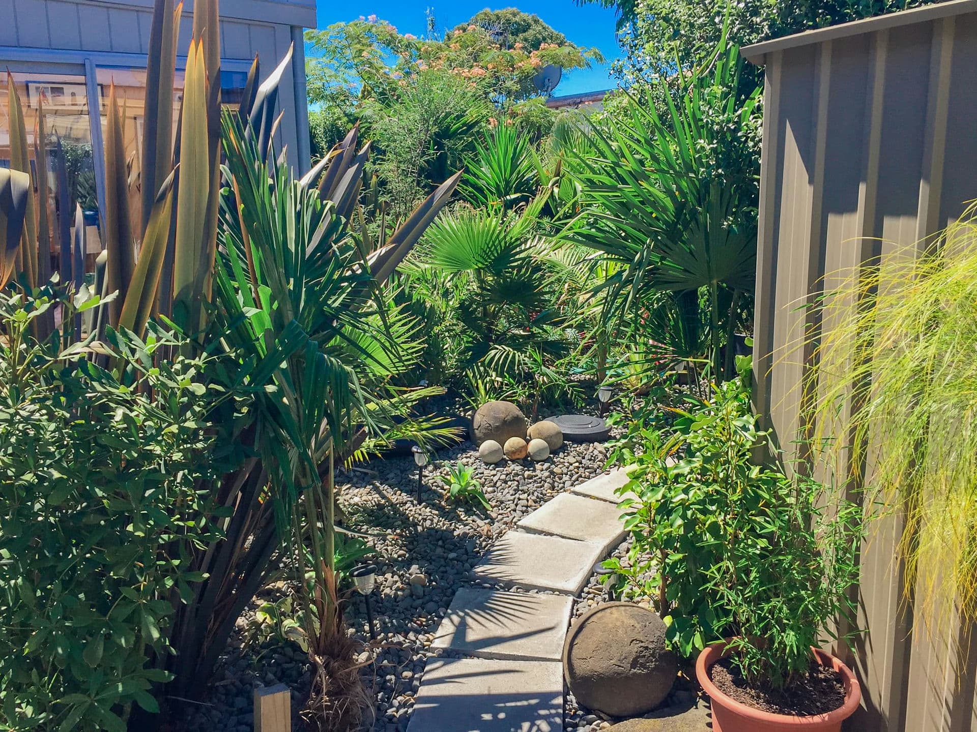 BIOROCK system hidden in a garden