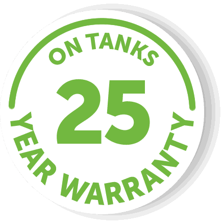 25 year warranty on tanks